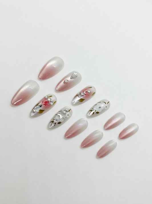 Cerulean Velvet Press-On Nails With Application Kit