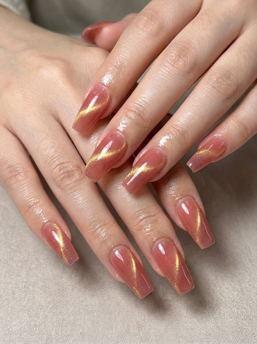 Silver Frost Press-On Nails With Application Kit