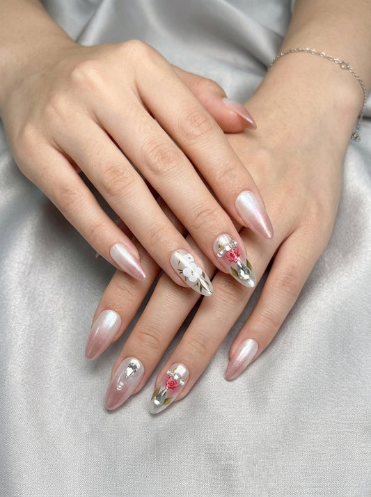 Cerulean Velvet Press-On Nails With Application Kit