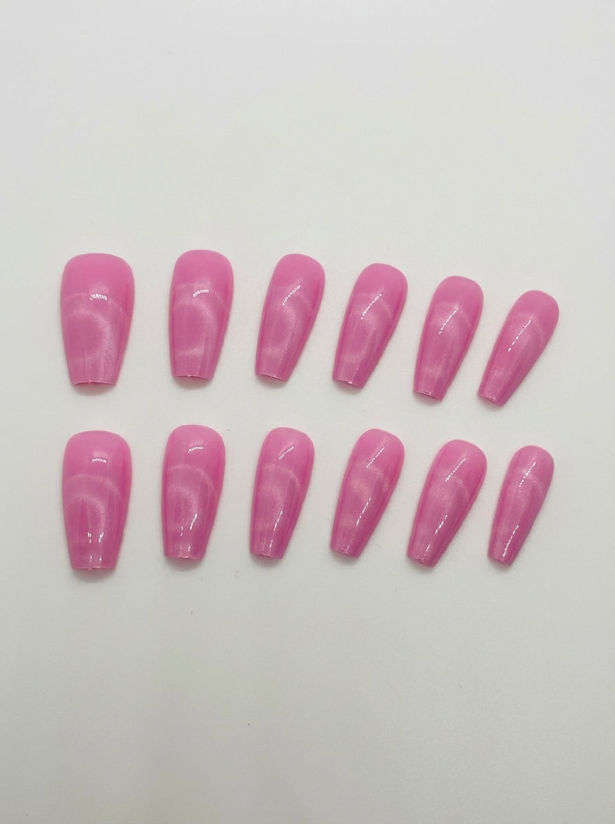 Orchid Glaze  Press-On Nails With Application Kit