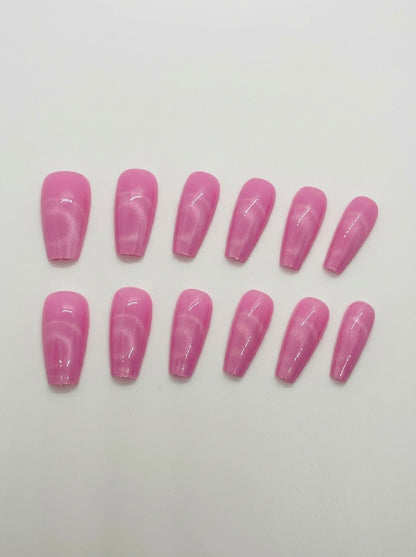 Orchid Glaze  Press-On Nails With Application Kit