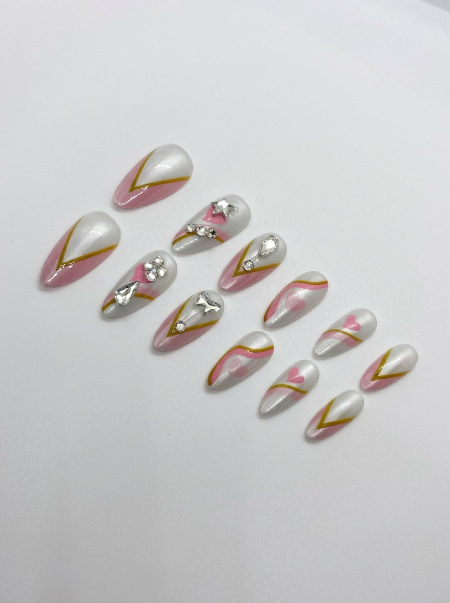 Solar Flare Press-On Nails With Application Kit