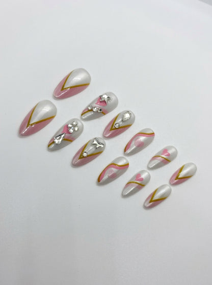 Solar Flare Press-On Nails With Application Kit
