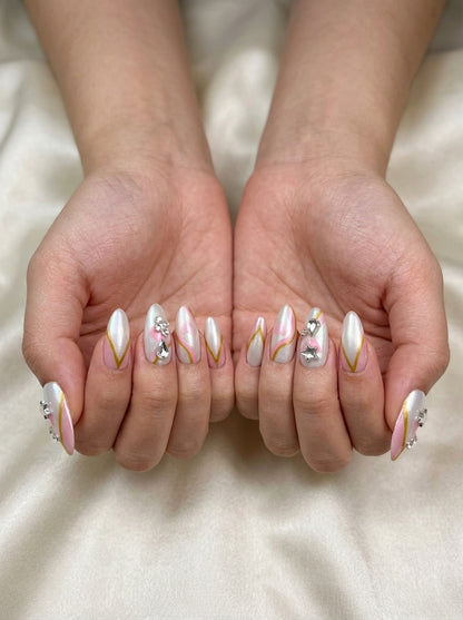 Solar Flare Press-On Nails With Application Kit