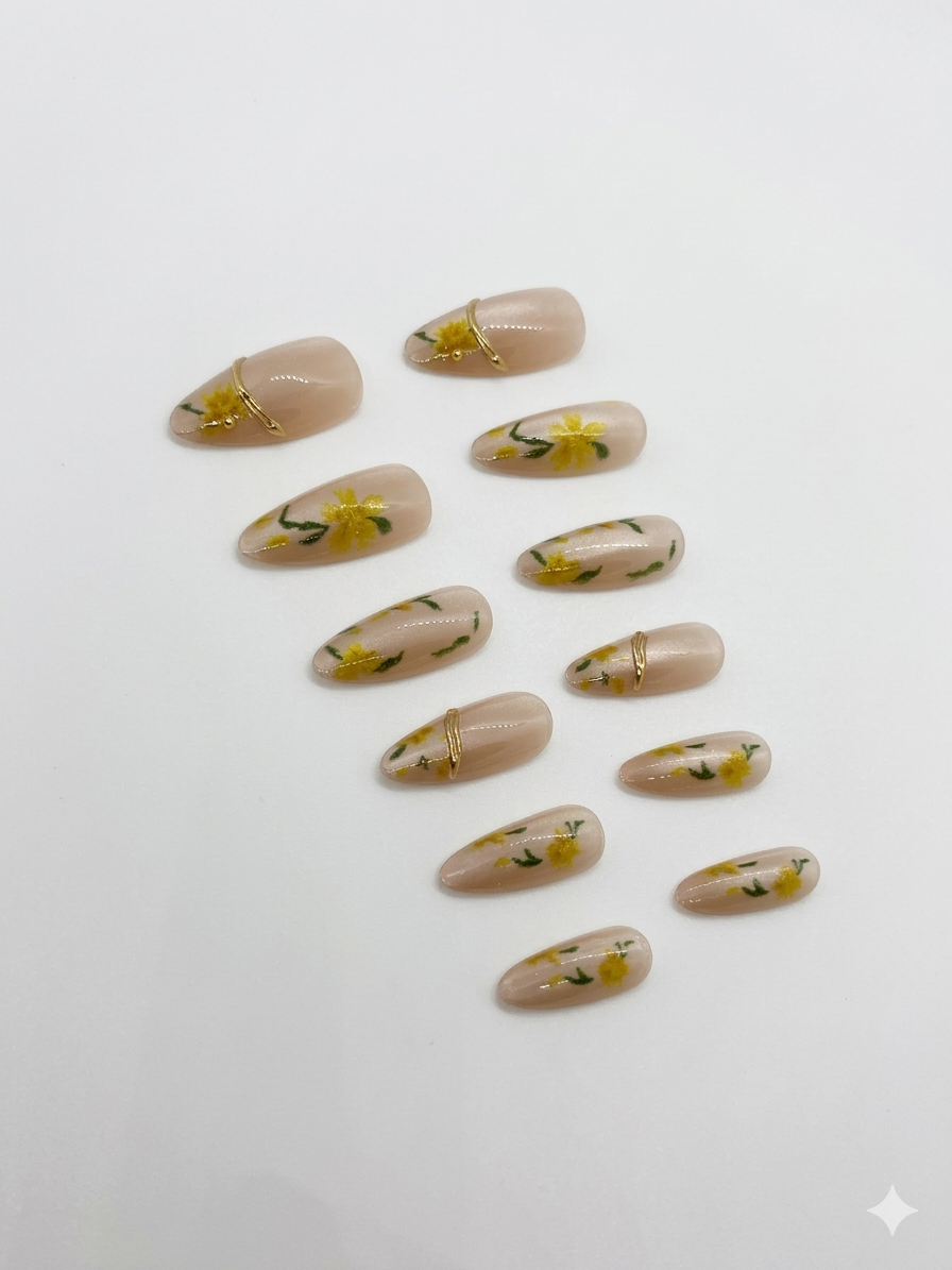 Honey Meadow Press-On Nails With Application Kit