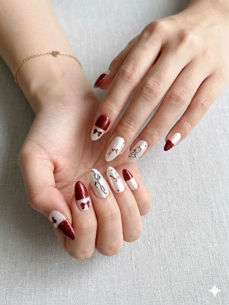 Cherry Love Press-On Nails With Application Kit