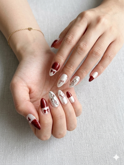 Cherry Love Press-On Nails With Application Kit