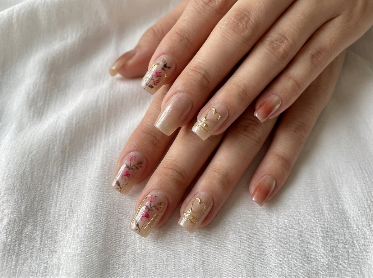 Meadow Muse Press-On Nails With Application Kit
