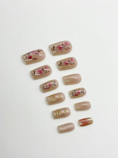 Meadow Muse Press-On Nails With Application Kit