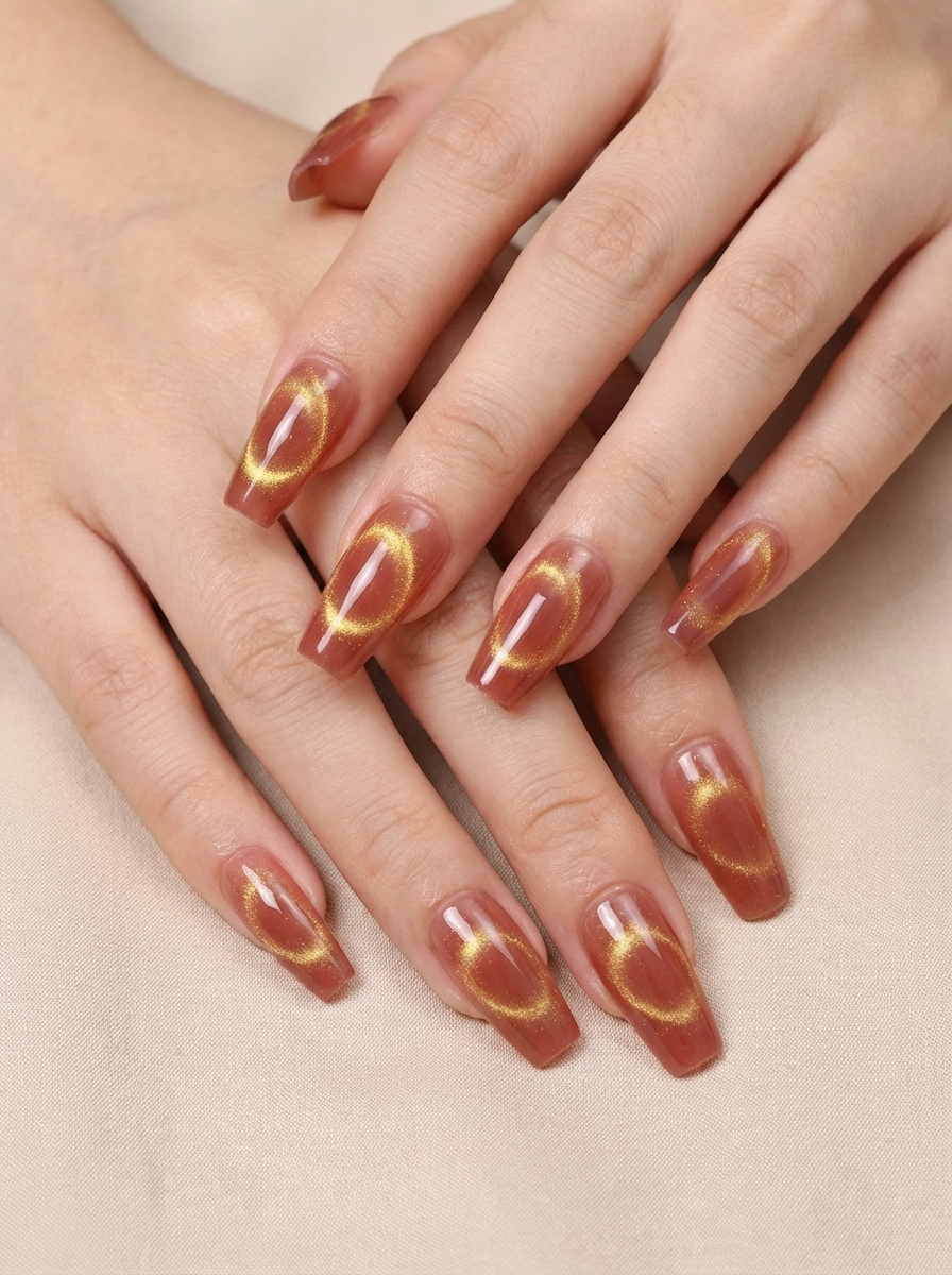 Rose Quartz Press-On Nails With Application Kit