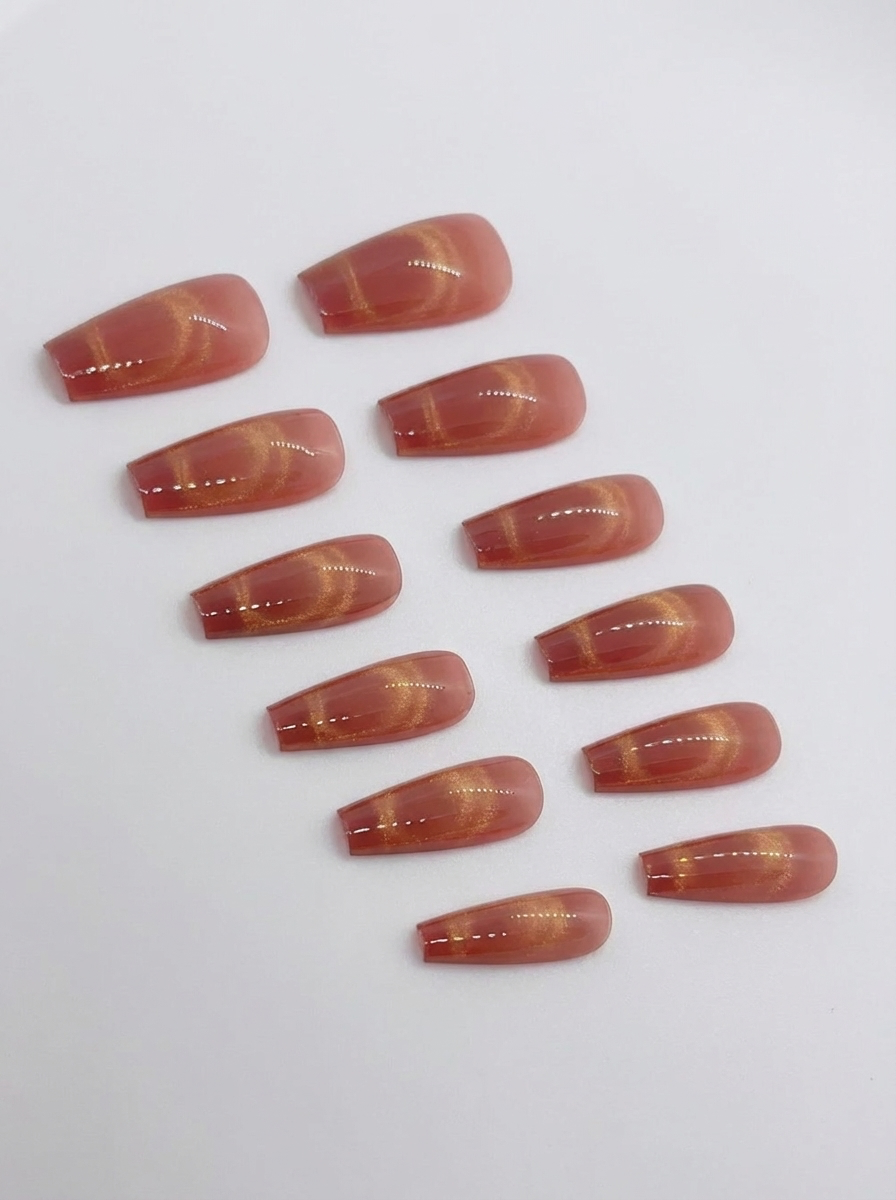 Rose Quartz Press-On Nails With Application Kit