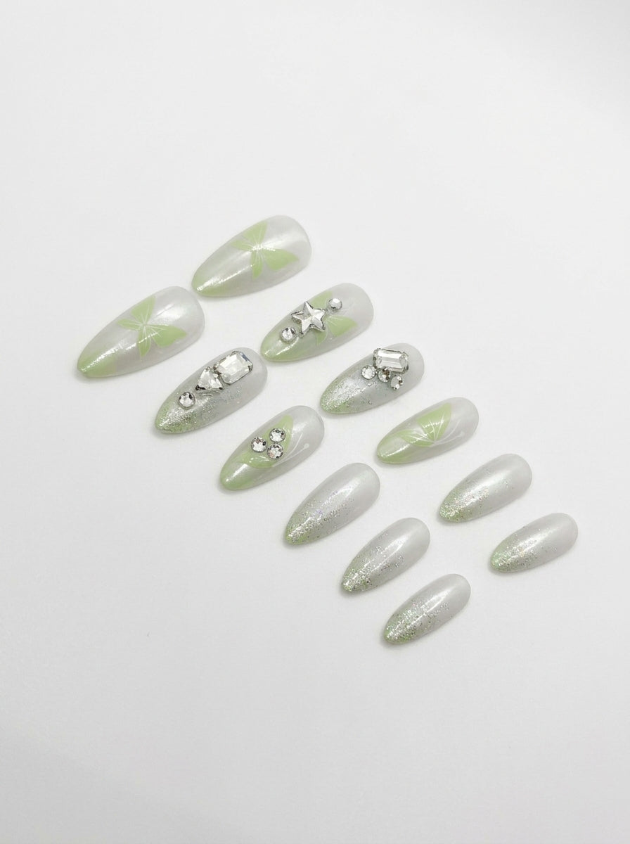 Azure Orchard Press-On Nails With Application Kit